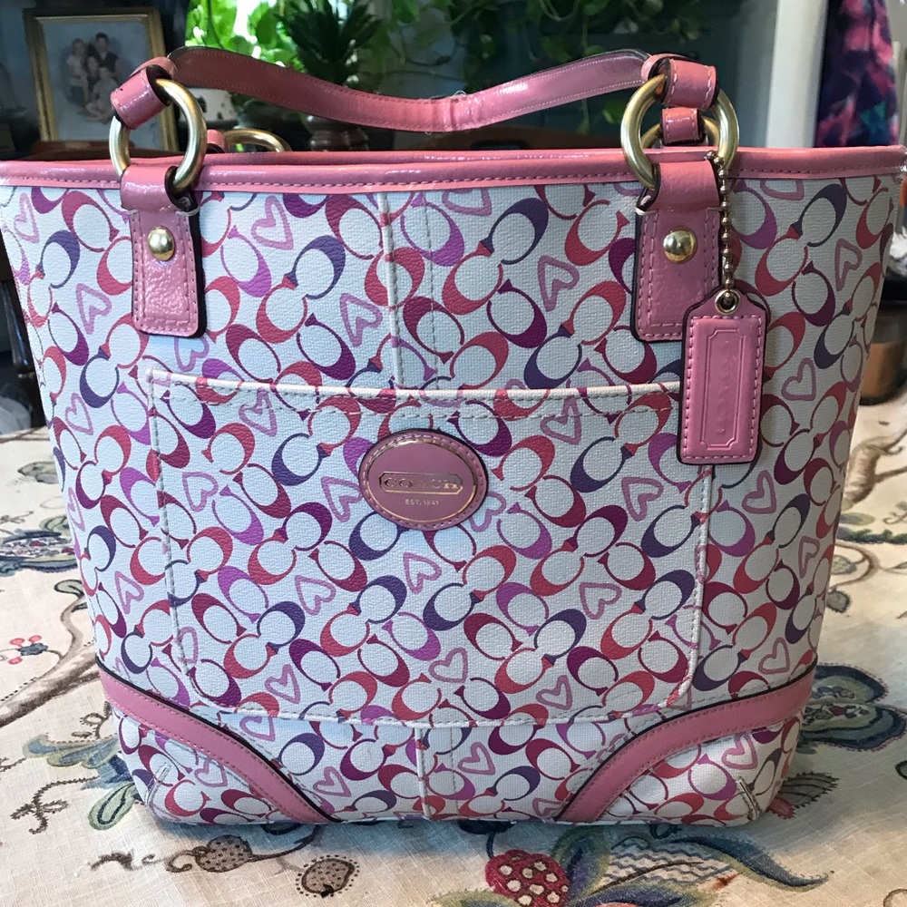 Coach heart bag